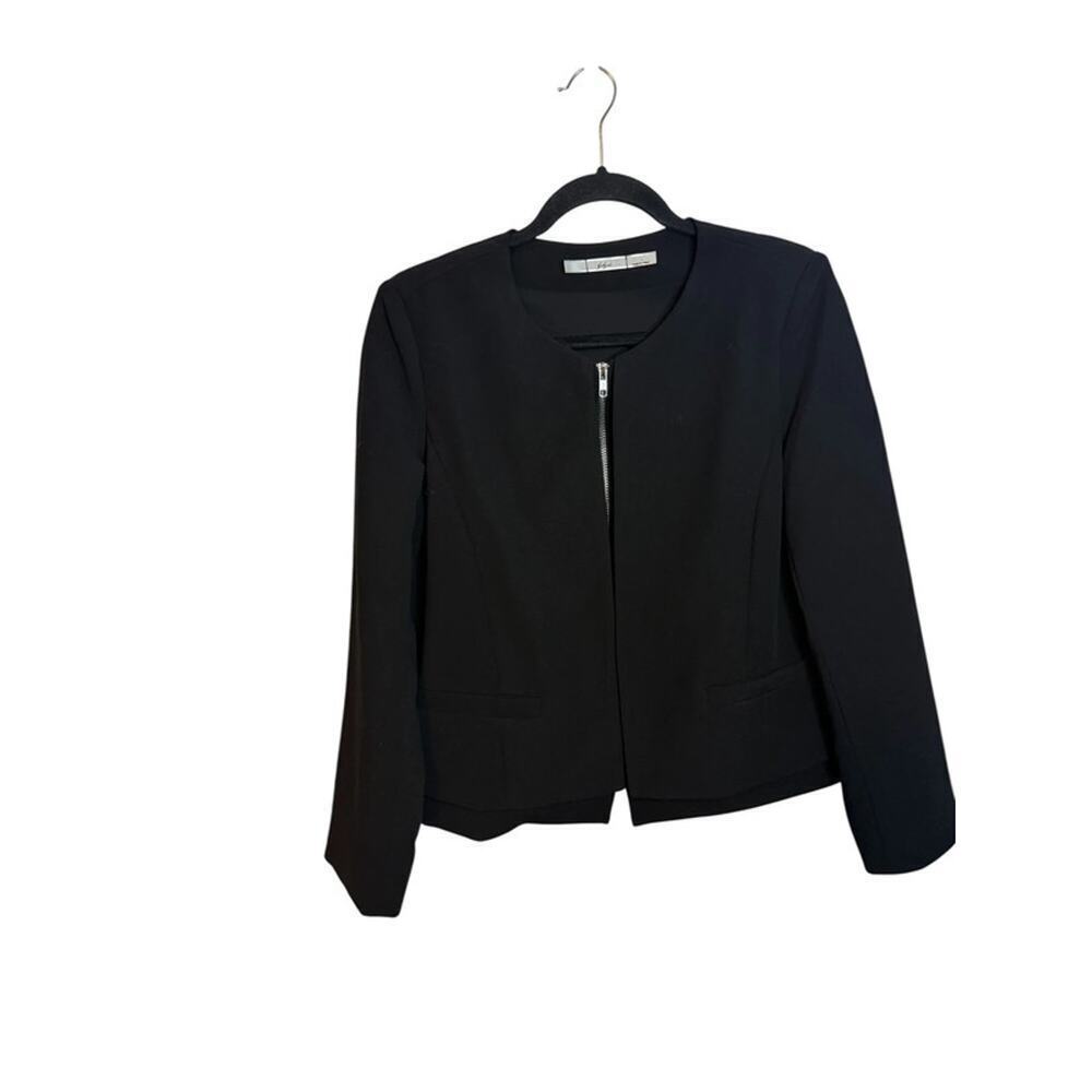 Gibson Black Full Zip Layered Blazer